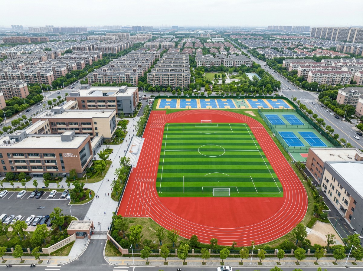 鞍山市硅PU篮球场混合型塑胶跑道 - 方案